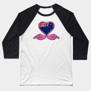 Flamingo New Zealand Baseball T-Shirt